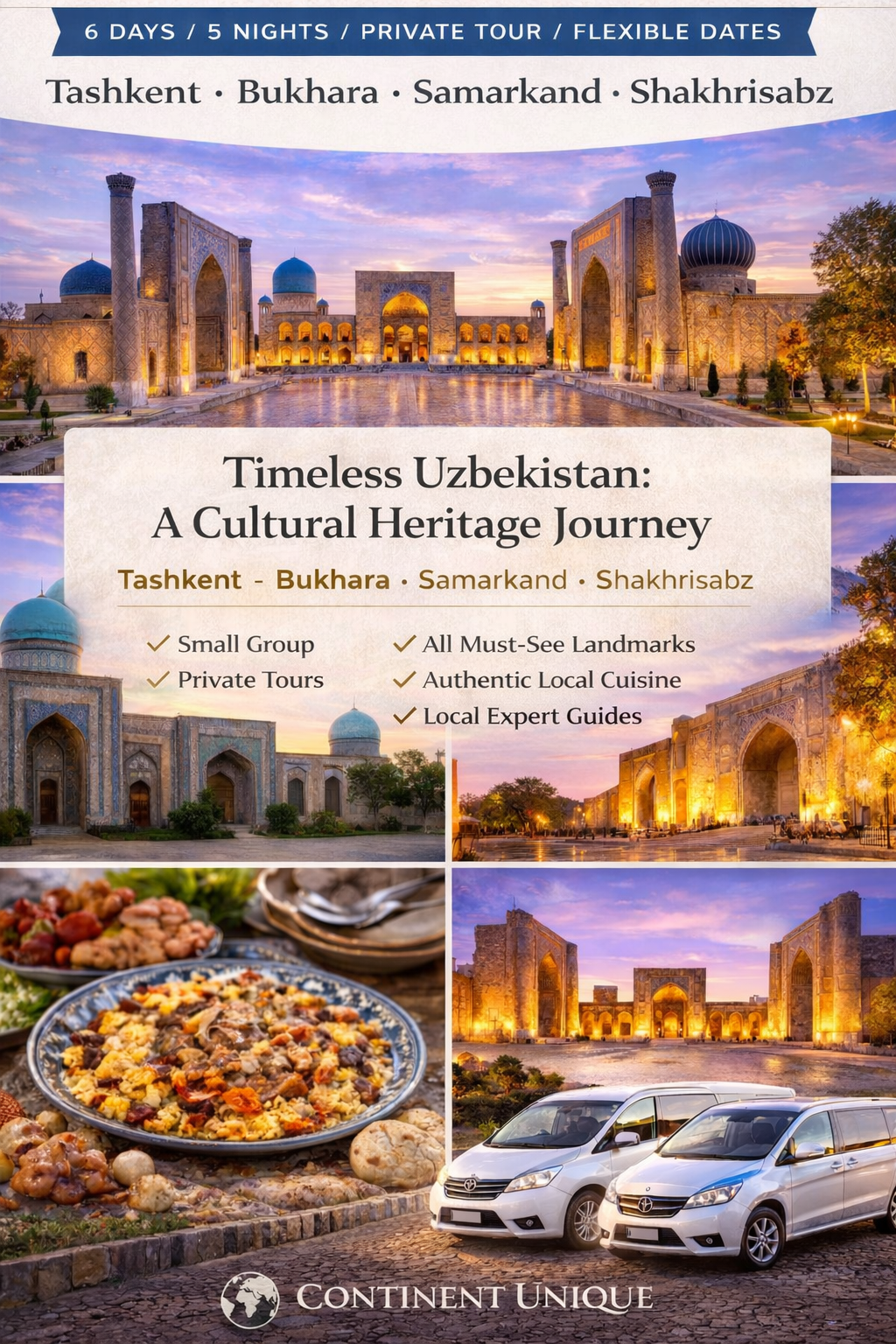 Uzbekistan Heritage Discovery 6 Days / 5 Nights